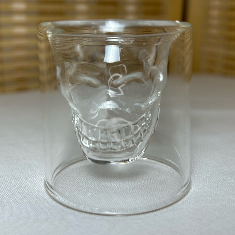 Clear Skull Shot Glass - New
